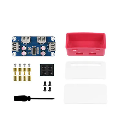 USB 2.0 Expansion Board Adapter USB HUB Case Shell Kit For Raspberry Pi Zero 2W • $24.21