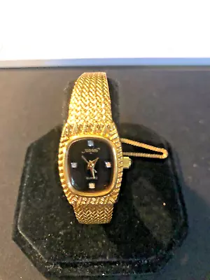 Vintage Xavier Masterpiece Diamond Women’s Quartz Watch Gold Tone New Battery • $22