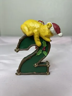 Vintage Classic Pooh Disney Number 2 Christmas Ornament Midwest • $15