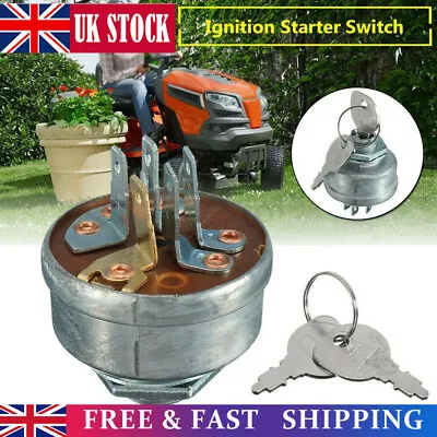 UK Ignition Starter Switch W/ Keys For MTD 725-0267 Husqvarna Tractor Lawn Mower • £9.78