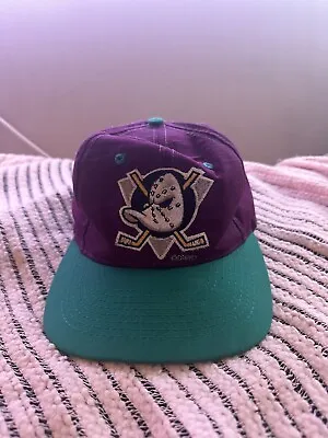 Vintage Disney Mighty Ducks Snapback Hat Cap 90s • $34