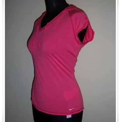 £14.90 • Buy Nike Studio Fit Thermoactive Hoodie Top T-Shirt Running  GymDance Pink L