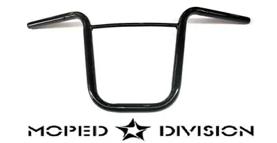 BLACK CLASSIC 7/8  MOPED HANDLEBARS W/ CROSSBAR Puch Macho Tomos Quadro • $28