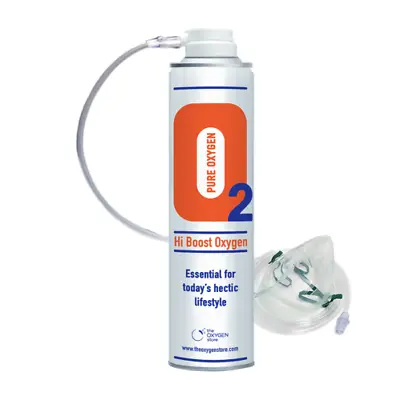 £13.99 • Buy Oxygen In A Can 10 Litres With Mask Hi Boost 10L Canned O2 Recreational Therapy