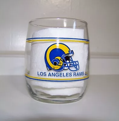 Vintage  LOS ANGELES RAMS 3-3/4” Drinking Glass NFL Stemless Tumbler  • $16.99