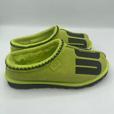 Ugg Mens Tasman Chopd 1128195 Key Lime / Black Size 8 Slippers Authentic New • $39.99