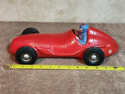 Vintage 1940s Large Rubber 13  Indy Race Car W/Continental Tires (West Germany) • $99.99