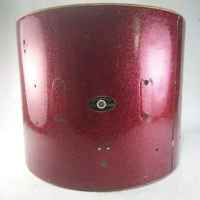 Slingerland 12x15 Red Sparkle Snare Drum Shell Vintage 3Ply Marching 60s Parade • $144.64