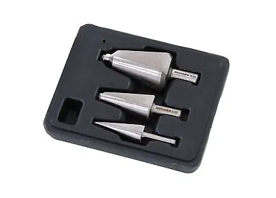 3pc Hss Metal Hole Cone Cutter Taper Drill Bit Set 3mm To 30mm Bits • £16.49