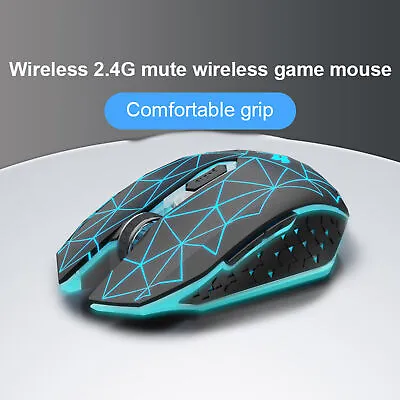 $19.80 • Buy Wireless Gaming Mouse Ergonomic Optical RGB Backlit Recharge PC Laptop Desktop