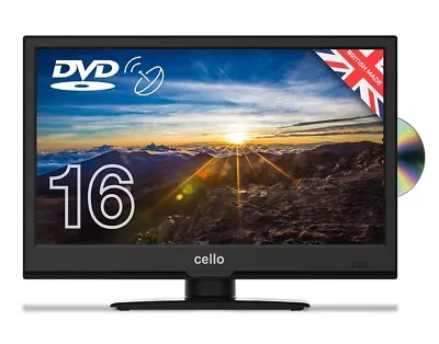 Cello 16 Inch TV & DVD HD Ready LED Super Slim Design C1620FS 12V • £169.95