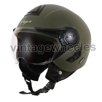 Vega Verve Dull Army Green Open Face Helmet • $104.23