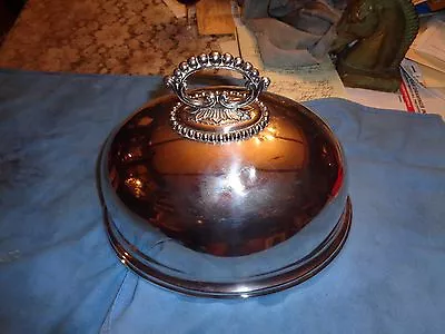 Antique   Mappin & Webb  Princes' Plat Victorian Silver Plate Meat Cover Dome • $395