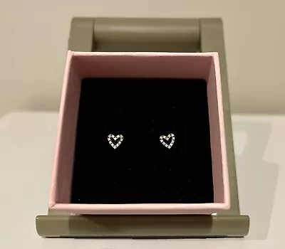 Genuine Pandora Hearts Stud Earrings Sterling Silver • $49.99