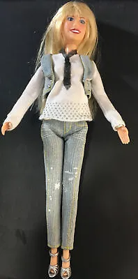 Barbie Hannah Montana Jeans Shirt Vest Shoes And Bracelet Sound Works • $9.98