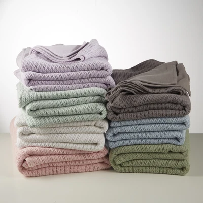 £21.99 • Buy Smoke Grey Cellular Blanket 100% Cotton SLEEPSCENE Single, Double, King, S -King