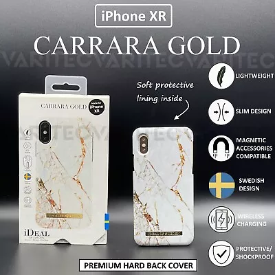 IDEAL XR Designer Chic Marble Effect Case Hard Back Cover For Apple IPhone XR • £14.99