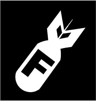 WHITE Vinyl Decal  F Bomb FCK JDM Sticker Fun Illest Fatlace Drift Car Truck • $8.01