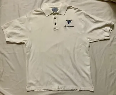 Club Colors Motorola Logo Team Extreme Indala Vipers Off- White Polo Shirt L • $6.99