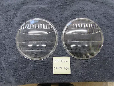 1935 Ford Car 1935-1939 Ford Pickup Truck Glass Headlight Lenses Fluted PAIR • $65