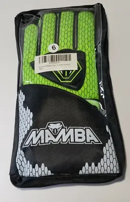 $11.69 • Buy Mamba Goalkeeper Gloves SIZE 6 Youth Soccer Goalie Goal Keeper Green Black 