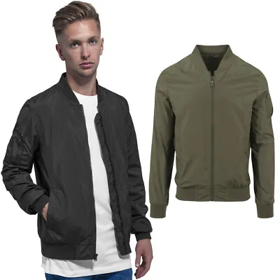 Cotton Addict Mens Polyester Casual Zip Up Bomber Jacket • £34.14