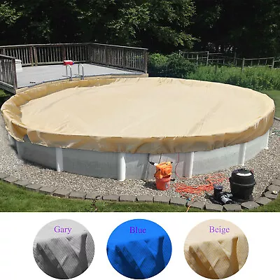 Above Ground Pool Covers Round Winter Mesh Covers For Home Garden Swimming Pool • $53.67