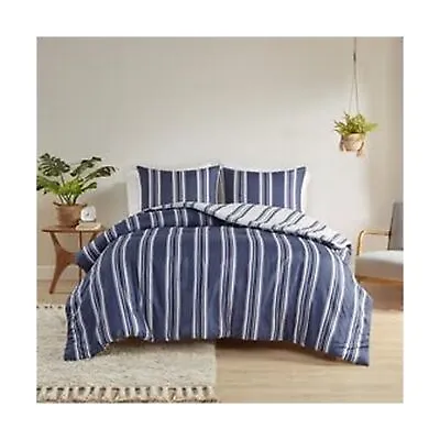 CinchFit USA Quahog Bay Universal V Berth Navy Stripe Duvet Cover & 2 Shams (... • $168.77