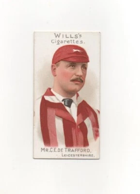 £12 • Buy Wills Cricketers 1901 With Vignettes  #11 Mr C E De Trafford Leicestershire