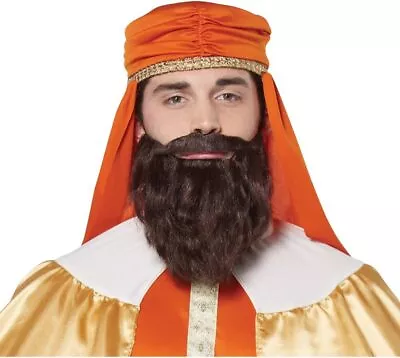 Wiseman Beard Moustache Biblical Fancy Dress Halloween Adult Costume Accessory • $15.77