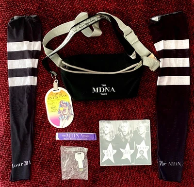 £282.69 • Buy Madonna Brazil Vip Mdna Promo Bag Arm Socks Engraved Usb Ticket Cd Laynard Band