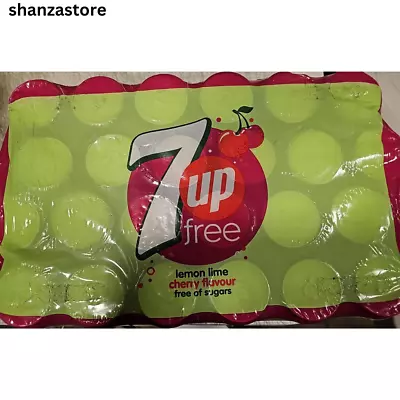 7up Free Lemon Lime Cherry Flavour Free Of Sugar 24x330ml B.B.E 05/2023 • £12.99