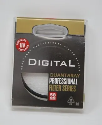 Quantaray 58mm UV Pro-Digital Professional Filter New Sealed Made In Japan  • $7