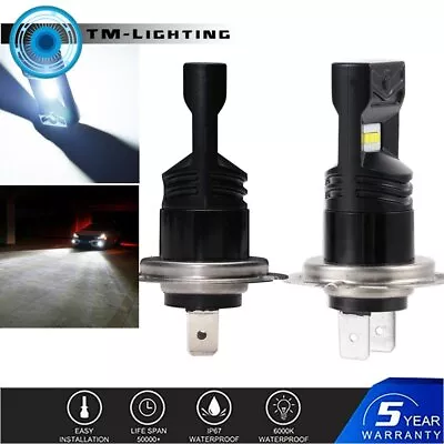 2pcs H7 160W LED Fog Light Bulbs Car Driving Lamp DRL 6500K White High Power • $9.28