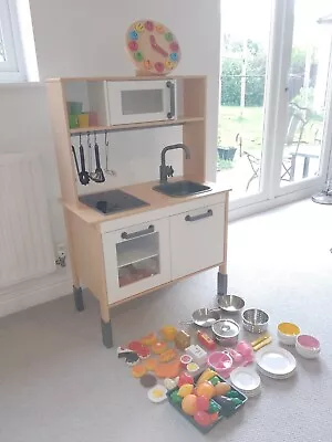 IKEA Duktig Toy Kitchen With Teaching Clock And Accessories • £35
