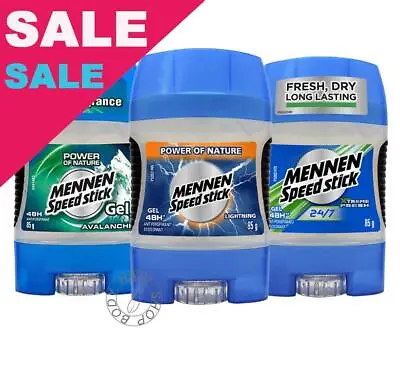 Assorted Mennen Speed Stick Deodorant Antiperspirant Gel Mixed Lot 3 X 85g • $29.59