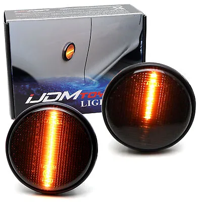 JDM-Spec Smoke Amber LED Sequential Blink Fender Signals W/ Wiring For MX5 Miata • $32.39