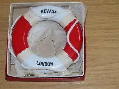 BP326a: Vintage Cruise Liner - Nevasa London - Lifebuoy Ring • £5