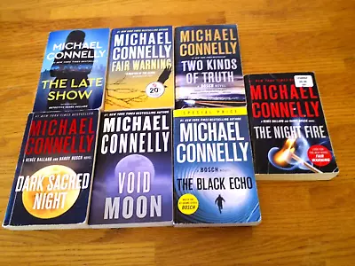 7 Michael Connelly Soft Cover Books - Lot • $6.99