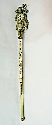 Vintage Swizzle Stick Seagram's 100 Pipers Scotch ~molded Bagpiper Bagpipes • $5