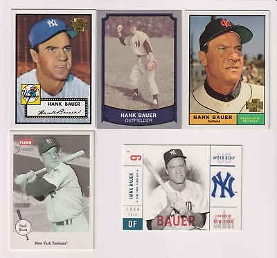 Five Card Hank Bauer Lot - New York Yankees • $1.49