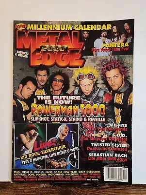 Metal Edge March 2000 The FUTURE Is NOW Powerman 5000 Slipknot Static-X • $12.99