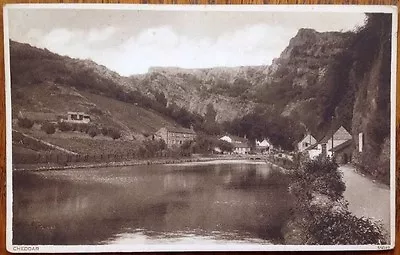 Cheddar Gorge 1939 Entrance Photochrom Co. 55049 Sepia Somerset Postcard Caves • £0.99