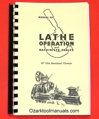 Atlas Craftsman Manual Of Metal Lathe Operation Book For Old 10  Standard 0037 • £39.01