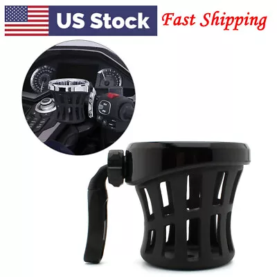 Motorcycle Handlebar Cup Holder Drink W/ Mesh Basket Mount Fit For Harley • $19.99