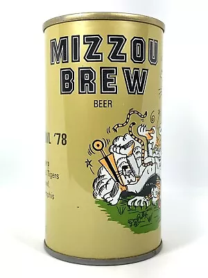 MIZZOU BREW    TIGER BOWL '78 / Mizzou Vs LSU    Steel Pull-Tab BEER CAN EMPTY • $2.99