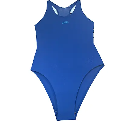 *Zoggs Girls Navy Large Logo Swimsuit- Size 28 - RRP £30 • £7.49