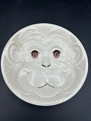 Fitz & Floyd Ceramic 3D Monkey Chimpanzee Bowl Trinket Dish  Vintage 1975 • $12.99