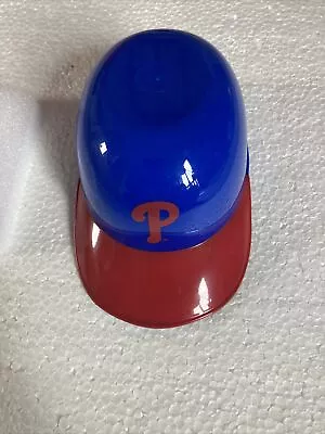 Phillies MINI PLASTIC BASEBALL BLUE CLASSIC HAT HELMET ICE CREAM CUP Collectible • $2.99