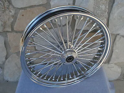 21x3.5 Fat Spoke Dual Disc Front Wheel For Harley Flt Touring Baggers 2000-07 • $349